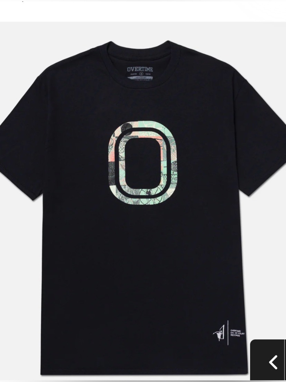 Overtime boys Black Graphic Logo Crew Neck T-Shirt